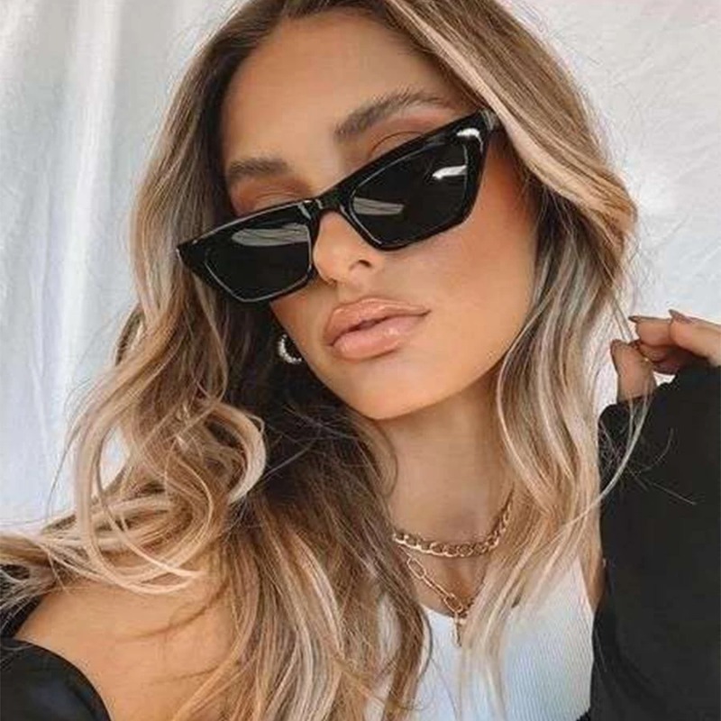 Sunglasses Cat Eye - نظارات شمسية نسائية عتيقة الطراز بعدسات
