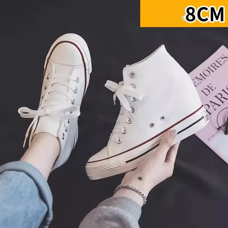 Wedge Espadrille Women - ارتفاع 8 سنتيمتر منصة حذاء قماش
