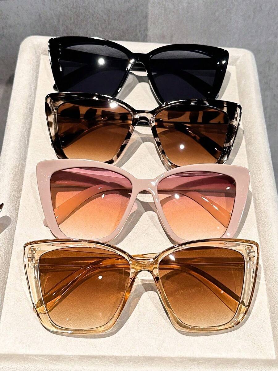 3/4 قطع نظارات نسائية بإطار عي - مراجعة Sunglasses Cat Eye وسعره