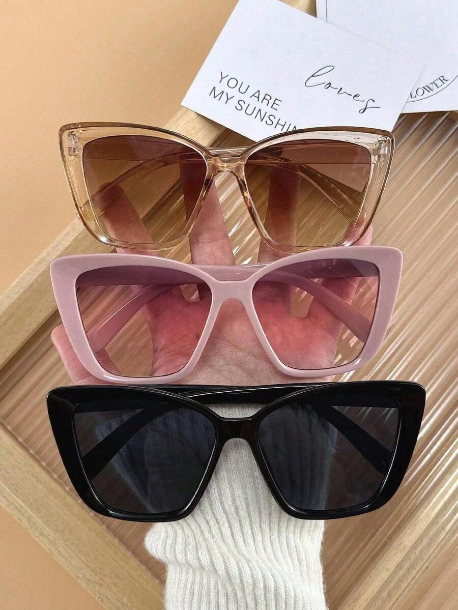 3/4 قطع نظارات نسائية بإطار عي - مراجعة Sunglasses Cat Eye وسعره
