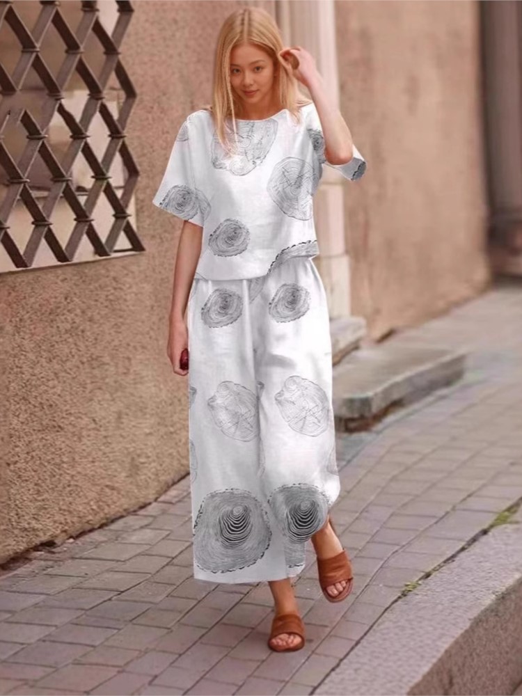 2025 ربيع وصيف جديد حجم كبير 2 - مراجعة Linen Pant Wide وسعره