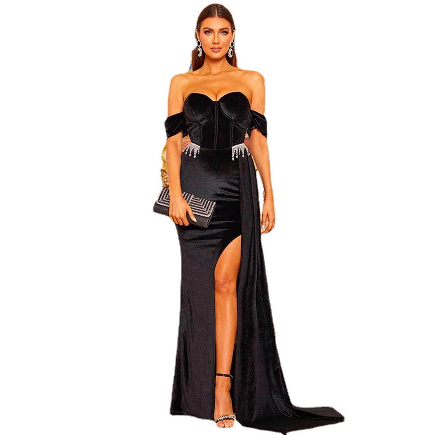 فستان سهرة أنيق وجذاب بكتف واح - مراجعة Linen Dress Wrap وسعره